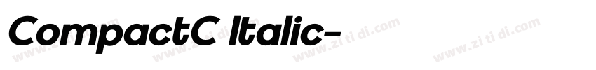 CompactC Italic字体转换